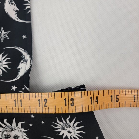 HOT TOPIC Junior Sz SMALL Black White Sun & Moon Skirtall Skirt Overall Witchy - Picture 10 of 13